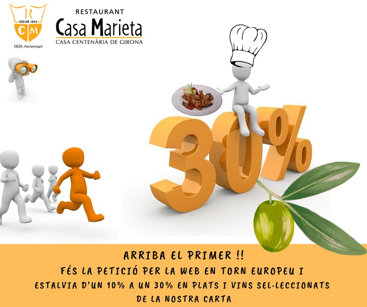 Descuentos de Hasta el 30% – Reserve mesa en Horario Europeo